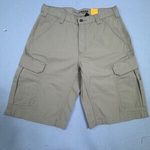 Carhartt Relaxed Fit Force Ripstop Cargo Shorts Mens 32 Khaki Workwear Carpenter
